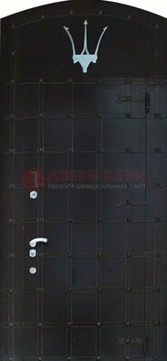 Металлическая арочная дверь ДА-22 высокого качества в Бронницах