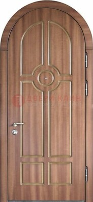 Арочная дверь с отделкой массивом ДА-35 в Бронницах