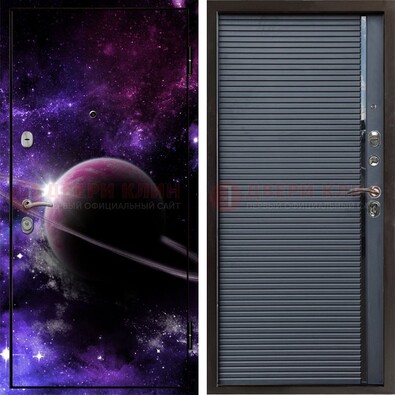 Металлическая дверь с фотопечатью Сатурна ДФ-20 в Бронницах