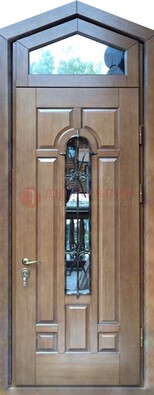 Железная дверь Винорит с фрамугой для частного дома ДФГ-34 в Бронницах