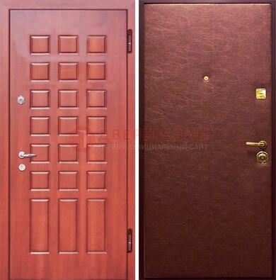 Входная дверь с МДФ и винилискожей ДМ-178 для офиса в Бронницах