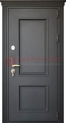 Чёрная дверь с МДФ ДМ-520 в Бронницах