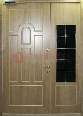 Входная дверь Дверь со вставками из черного стекла ДПР-42 в Бронницах