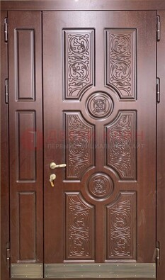 Парадная металлическая дверь с узором ДПР-74 в Бронницах