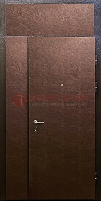 Тамбурная дверь с верхней фрамугой с винилискожей ДТМ-7 в Бронницах