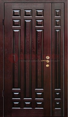 Коричневая металлическая дверь с виноритом ДВТ-20 в Бронницах