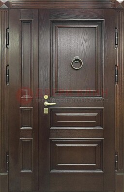 Полуторная металлическая дверь с виноритом ДВТ-253 в Бронницах