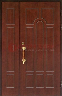 Стальная полуторная дверь для частного дома ПЛ-13 в Бронницах